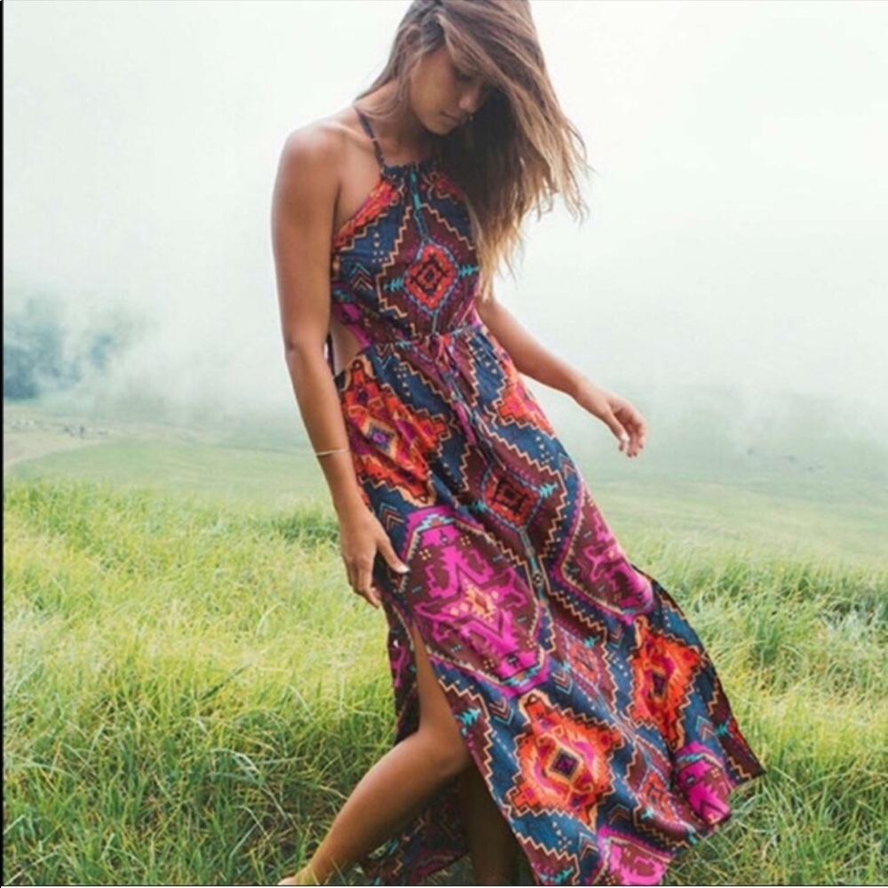 Billabong Cutout Native Sands Maxi Dress